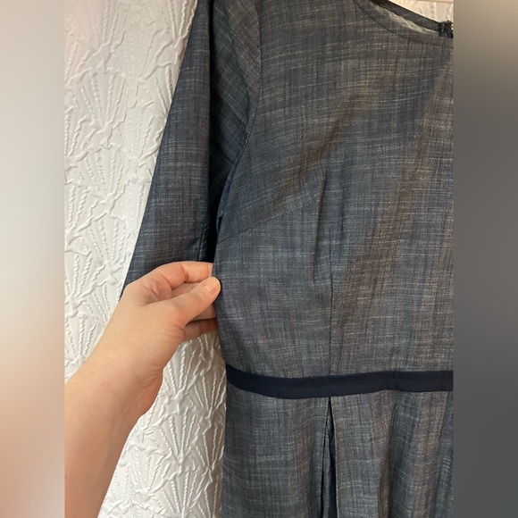 EShakti Medium Blue Cotton Dress - Picture 9 of 11